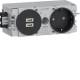 Hager GS17009011 socket outlet 1-way with USB-Charger C + C PD 20W Winsta