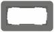 GIRA 1002413 Abdeckrahmen 2f ohne mit E3 Dklgrau/Reinweiß