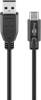 Goobay 55469 USB-C-auf-USB-A-Kabel, 3 m, schwarz, 2,5 W, 0,5 A, 480 Mbit/s, USB 2.0,