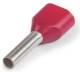 RED 2250-30-0060 Zwillingsaderendhülse isoliert 2x1,00 mm² 8 mm rot 