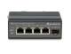 LevelOne IGU-0501 Industrie-Switch 4xGE/1xG-SFP+DIN unmanaged Metall