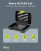 Goobay Steinbohrer-Set, 15-tlg. - flexibles Werkzeug-Set 