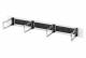 DIGITUS 1U cable management p. brush 4xsteel ring 40x75mm gray