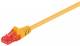 Goobay 68443 CAT 6 patch cable, U/UTP, yellow - CCA copper mixture