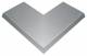 Hager AKBA2500401V blind cover outer corner L800mm 45° 100mm projection steel 250x40