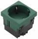 Hager ESR1336029 Schutzkontaktsteckdose 1-fach Rastec 33G minzgrün