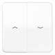 Jung CD595PBFWW Rocker switch for blinds, CD BF 595 P WW, alpine white, unbreakable