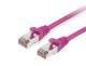 Equip 605555 Patch cable Cat6 S/FTP 2xRJ45 1.00 m purple LSZH poly bag