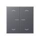 JUNG A102KO5PBFANM toggle for series push-button KO arrows