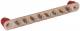 Dehn + Soehne 472227 Dehn potential equalization rail 472 227 8-pin spring ring 200qmm M10x25mm Cu NIRO