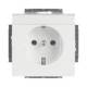 Busch Jaeger 2CKA002011A3727 20 EUN-84 socket outlet with labeling field future linear studioweiss
