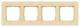 Siemens 5TG1104-3 DELTA miro frame 4-fold real material wood wood type maple