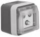 Berker 12033535 Aerial socket 3-hole, single dose W.1 light gray
