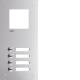 Hager RTQ104X front plate intercom mono 4 buttons
