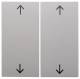 Berker 16448989 Wippen mit Aufdruck Symbol Pfeile S.1/B.3/B.7 Glas pws glänzend