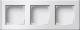Gira 136327 profile 3 x vertical 1363 27 Profile 55 pure white