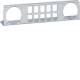 Hager UM00K3 Patch-Panel für 10 Patchmodule RJ45 und für 2 Integro flow Einsätze