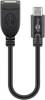Goobay 55470 USB-C-auf-USB-A-Kabel, 0,2 m, schwarz, 2,5 W, 0,5 A, 480 Mbit/s, USB 2.0, USB-C-Stecker > USB-A-Buchse