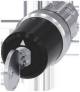 Siemens 3SU10505PL410AA0 3SU1050-5PL41-0AA0 Schlüsselschalter BKS 22 mm rund Metall hochglanz S1 I+II