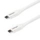 STARTECH.COM USB C to USB C Cable - 6 ft / 2m - 5A PD - M/M - White - USB 2.0 - USB-IF Certified - USB Type C Cable - Charging Cable