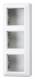 Jung AS583AWW Surface mounting box with frame 3 times, AS 583 A WW alpine white