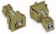 WAGO 890-762 socket snap-in version 2-pole 0.25 - 1.5 sqmm light green
