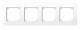 Merten 515425 M-PLAN-Frame 4-gang active white, glossy