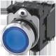Siemens 3SU11520AB501BA0 Drucktaster bel. 22 mm rund blau Knopf 1S AC/DC 24 V