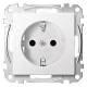 Merten MEG2400-0419 Socket outlet BRS, SK, polarwhite System M