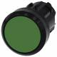 Siemens 3SU10000AA400AA0 3SU1000-0AA40-0AA0 pushbutton, 22mm round green pushbutton flat