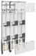 Hager ZL54C8N Komplettfeld 6ZP univ.Z H1350mm 3-feld