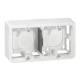 Legrand 080285 Aufputz-Gehäuse 2x2M horizontal Mosaic ultraweiß
