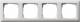 Gira 021404 cover pure white 0214 04, 4-55 standard