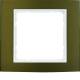 Berker 10113021 frame 1gang B.3 Alu, brown / polar white