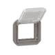 Legrand 069880L Plexo New Einsatz Mosaic Adapter mit trem Klappdeckel Anthrazit