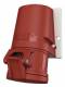 Mennekes 1343 16A4P 6H400V wall socket TwinCONTACT IP44