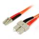 StarTech.com 2m Multimode 62.5/125 Duplex Fiber Patch Cable LC - SC - LC Male Network