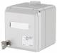 Metz Connect 1309460003KI BTR Keystone 2Port IP44SG, AP casing empty gray lockable