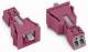 WAGO 890-782 socket snap-in version 2-pole 0.25 - 1.5 sqmm pink
