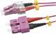 RED 2716-10-0028 Fiber optic duplex patch cable LC/SC 3.0m OM4 purple