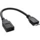 InLine® USB 3.2 Gen.1 OTG Adapterkabel, Micro-B Stecker an USB A Buchse, 0,15m