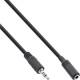 InLine® Klinken Adapterkabel 4pol 2,5mm Stecker -> 4pol 3,5mm Buchse, 2m