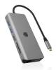 RaidSonic IB-DK4061-CPD ICY BOX Docking Station USB-C 3.1 4x USB-A USB-C 3.0 2x HDMI microSD/SD GbE