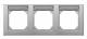 Merten 472360 472 360 M-PLAN-Frame 3-gang, horizontally labeled aluminum