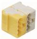 Hager TG025 bus terminal plug yellow / white , tebis EIB 2-pole