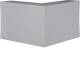 Hager FB9923037030 external corner base profile made of PVC for FB 100x230 mm, stone grey