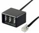 Goobay 68026 TAE Adapter 3 x TAE N / F / N connector on RJ11 / RJ14 plug (6P4C) / -