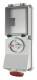 Mennekes 5613A 16A5P 6H400V Wanddose DUO IP44