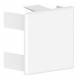Ggk 11096 endplate LFG alpine white 40x40, 40x40 LFG EST