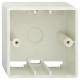 Rutenbeck 13510503 Rod Beck UAE +6 APG CAT5E Surface Mount Box, 81x81x46mm pearl white for flush mounting positions